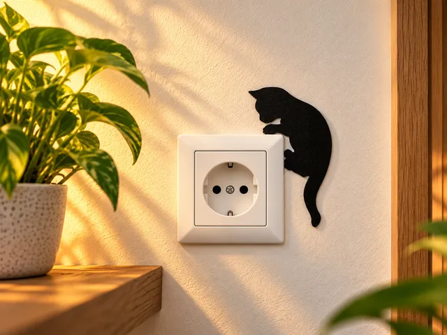 WallArt - Cat - Power Outlet - Light Switch