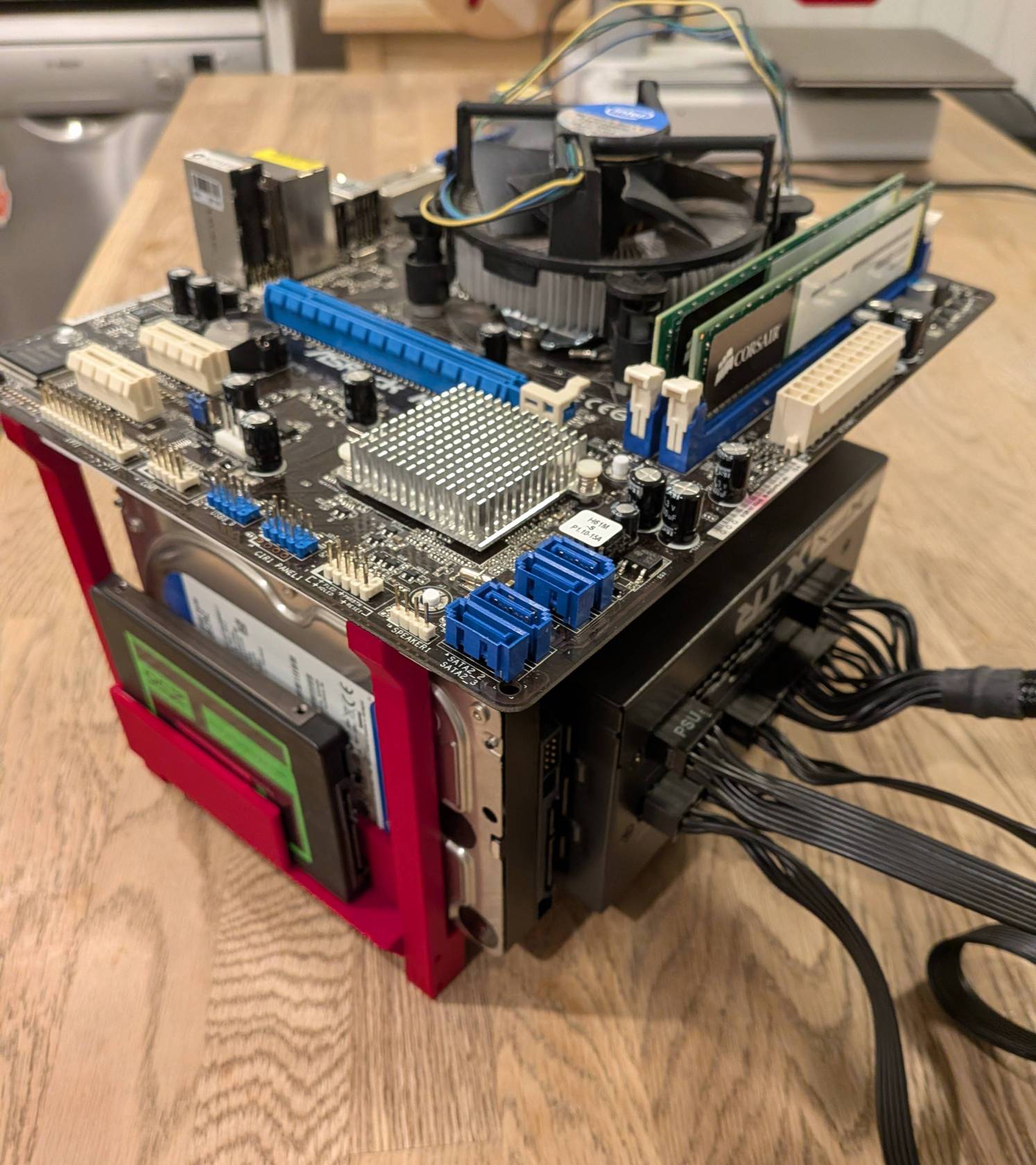 mATX quick swap PC test bench frame