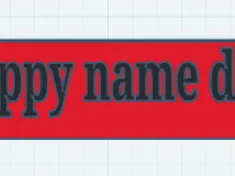"Happy name day" Board.