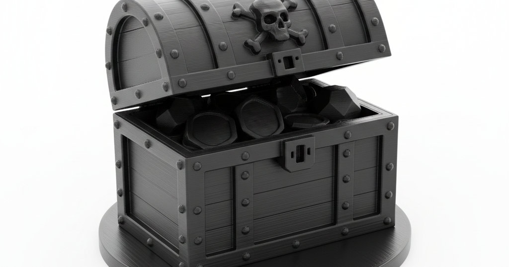 treasure chest by Wymrotal AI | Download free STL model | Printables.com - 3D model önizlemesi