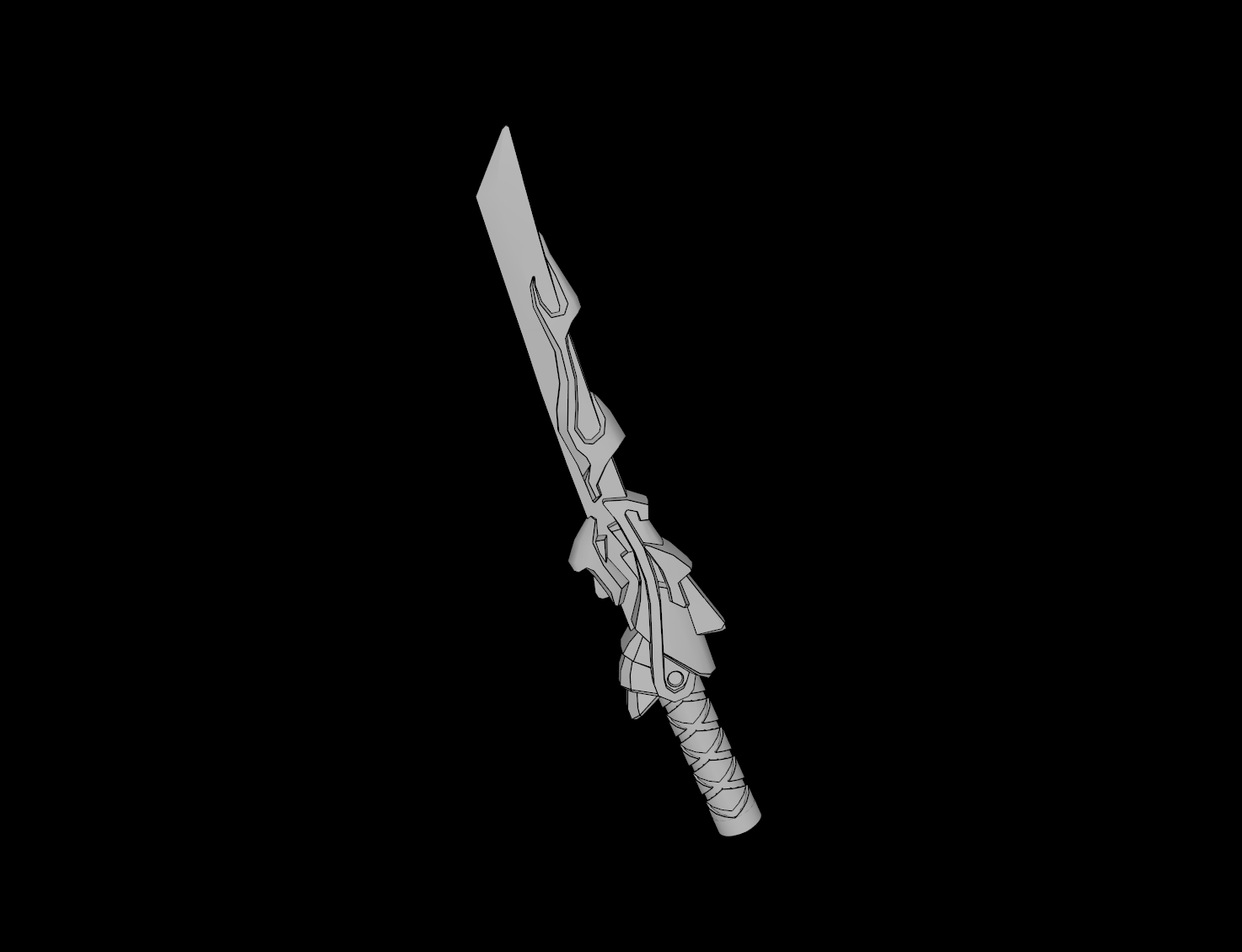 Lego Compatible (93055.dat) Minifig Sword Katana (Dragon Guard)