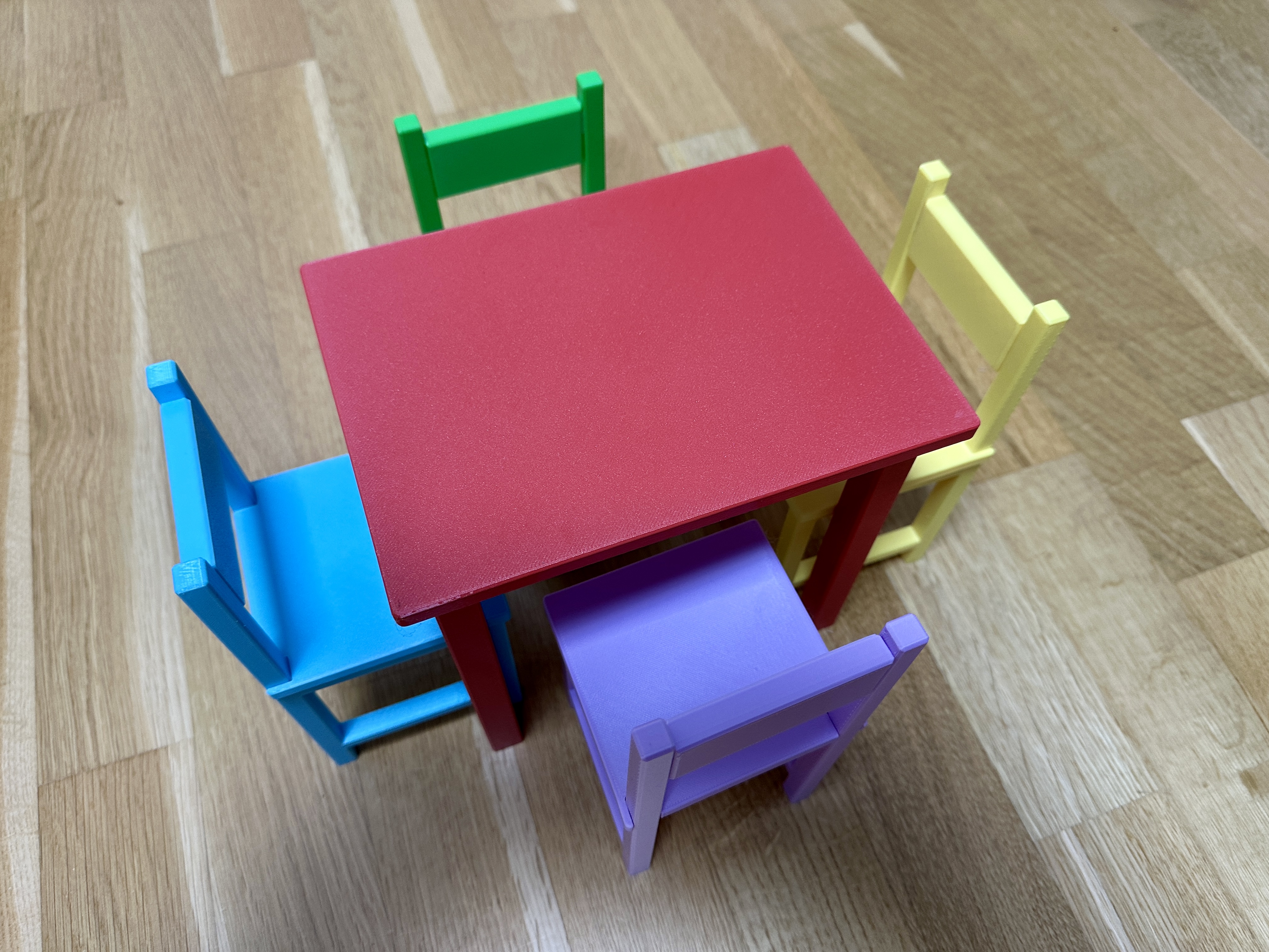 Doll House - Mini Table & Chairs Set
