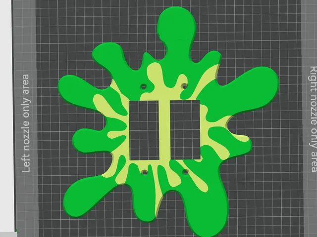 Slime splat dual wall light switch plate v2