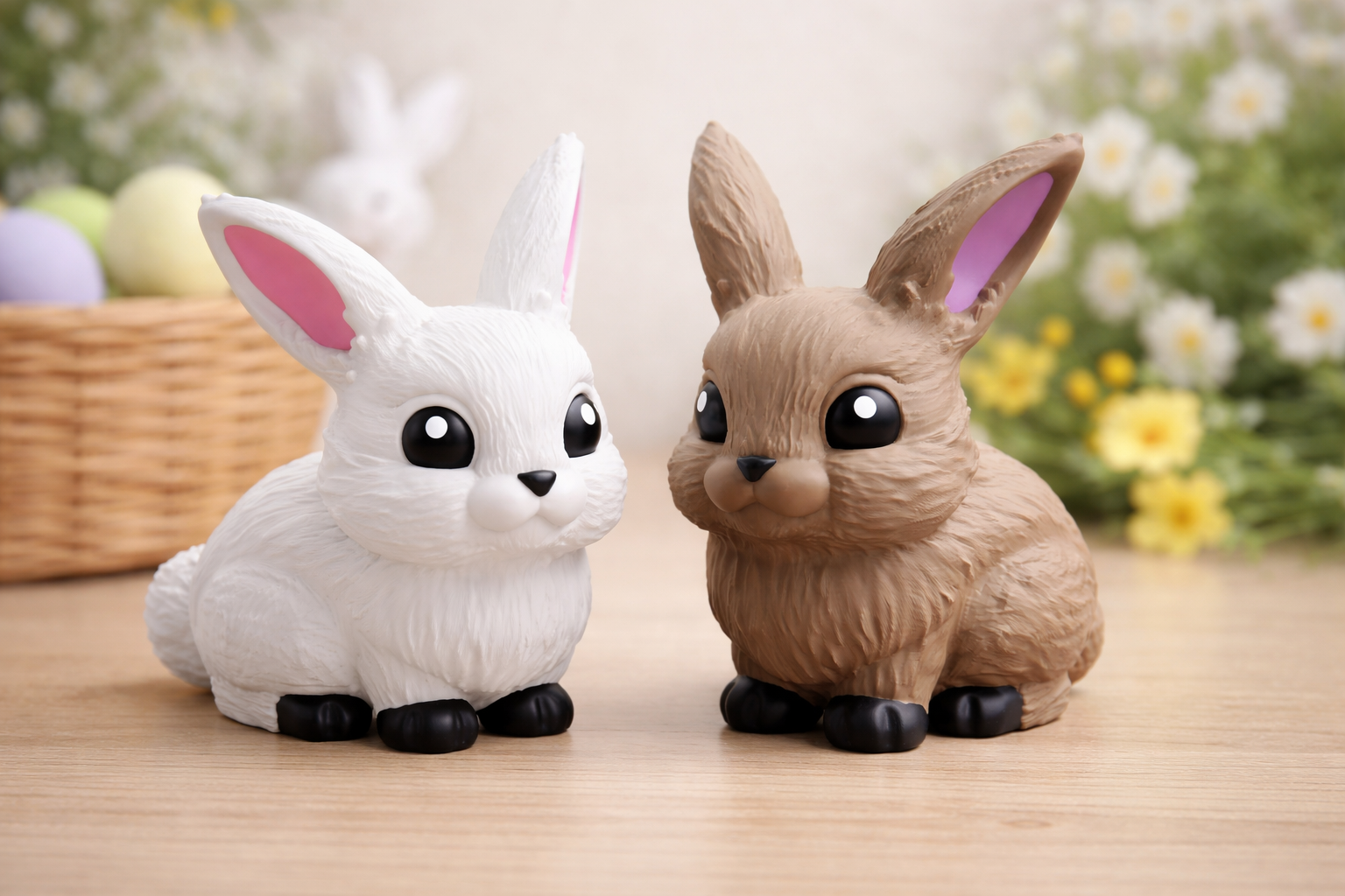 Cute Bunny with Socks