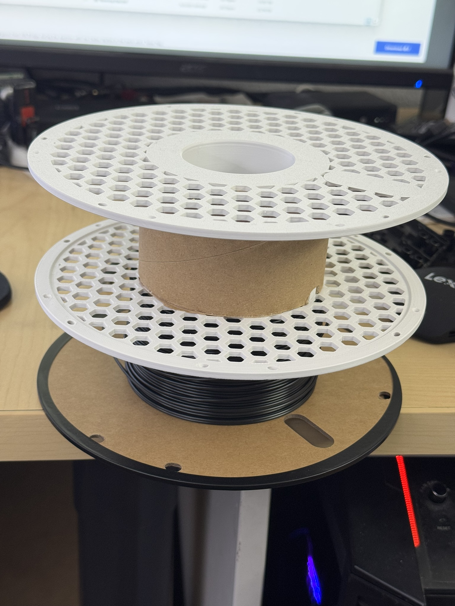 Bambu Spool for Polymaker/eSUN cardboard spool cores