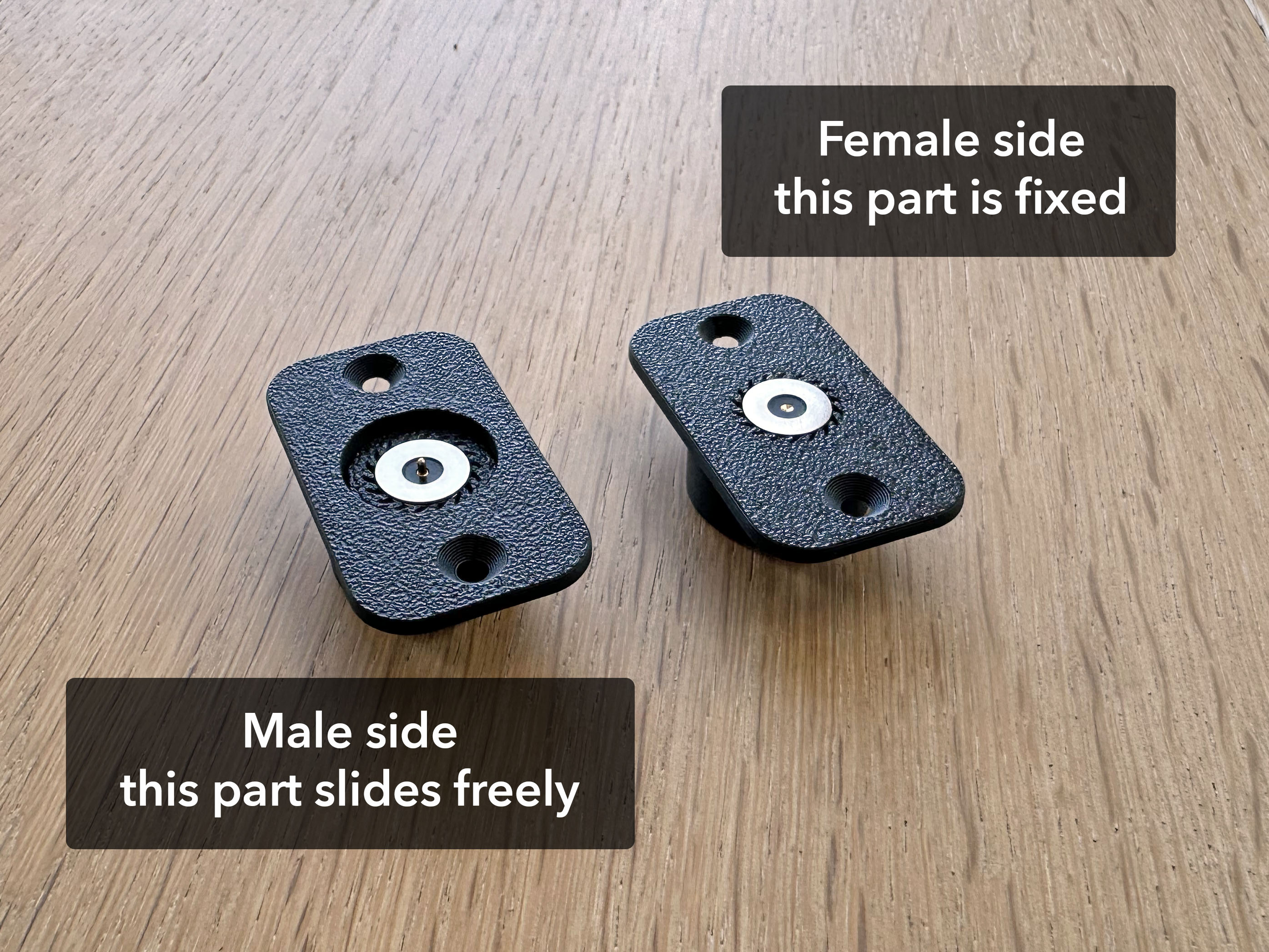 2 Pin Magnetic Pogo pin connector mount