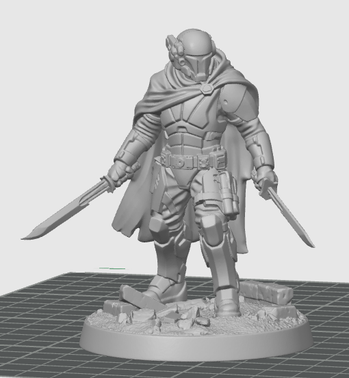 Oath Sword Bastion Knight with 2 Combat Blades