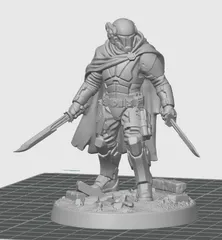 Oath Sword Bastion Knight with 2 Combat Blades