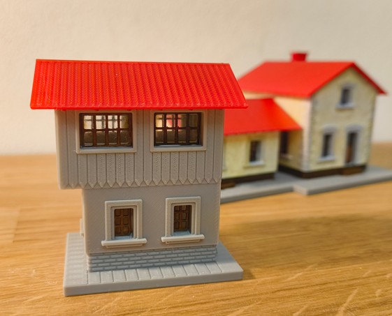 Železniční hradlo 1:120 (kolejiště TT)/railway signal — miniatura 3