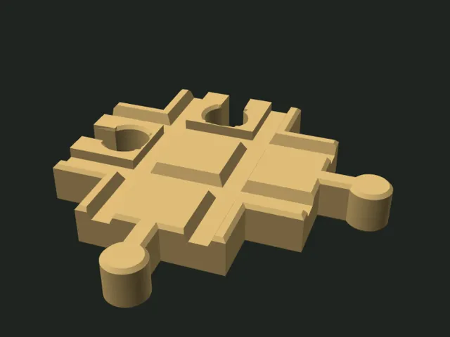 Wooden Train Track Junctions – Crossing & Switch (IKEA Lillabo / Brio compatible) + online generator