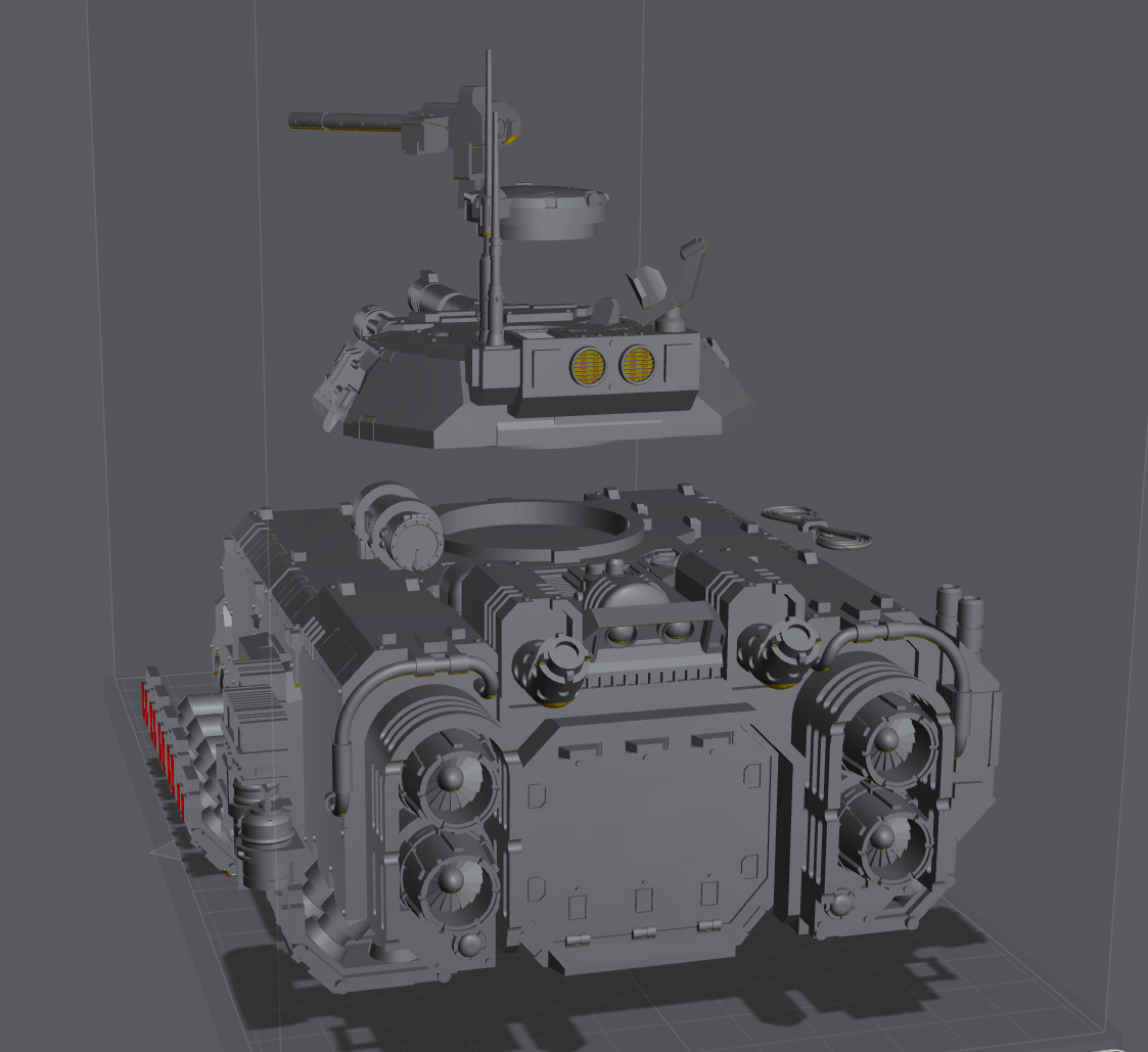 Miniatura 4 do modelo 3D Hover Sci-Fi Tank