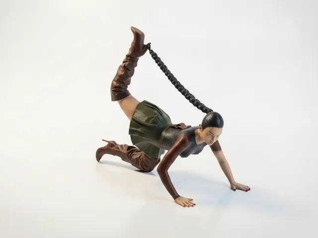Contortionist Female Figurine Artistic Pose 3D Printable