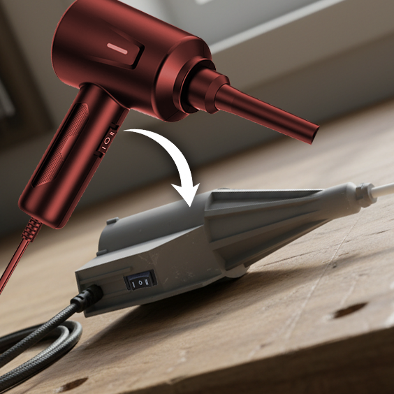 Affordable Corded Goweto Electric Air Duster to 8mm OD/6mm ID Hose Case Conversion (Air Cooler for CNC router)