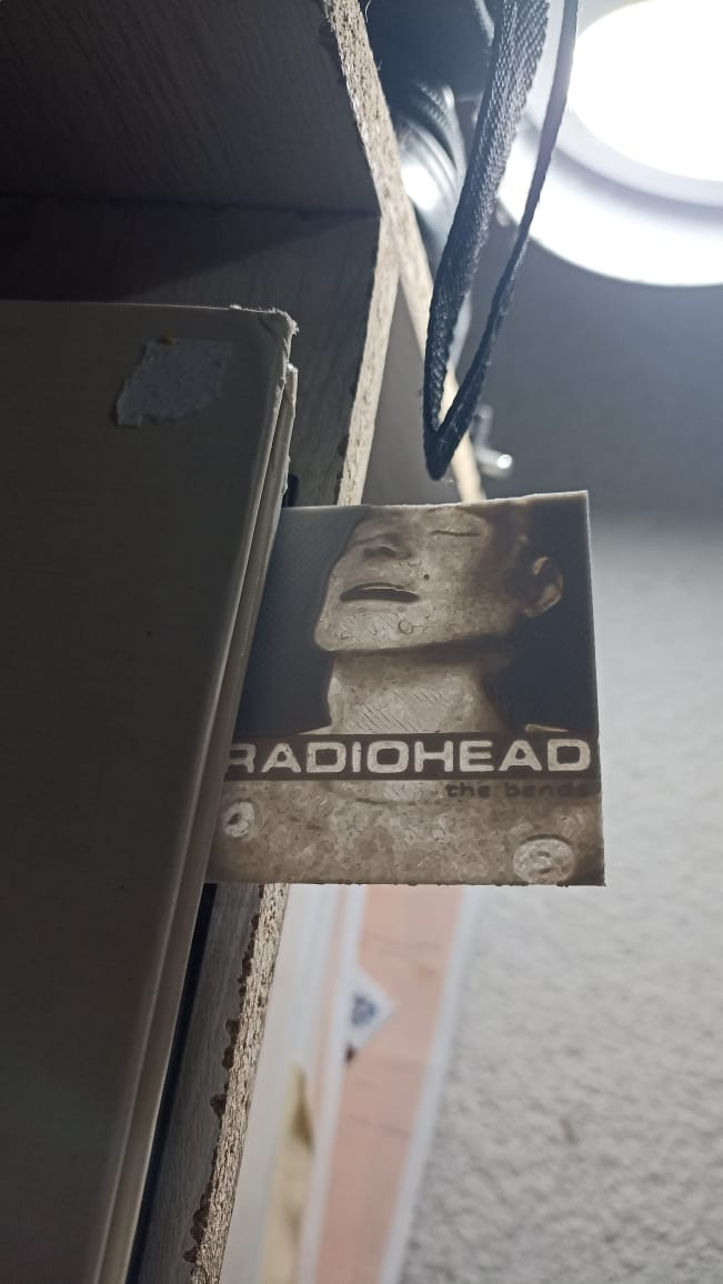 The Bends - Radiohead. Album cover art Lithophane