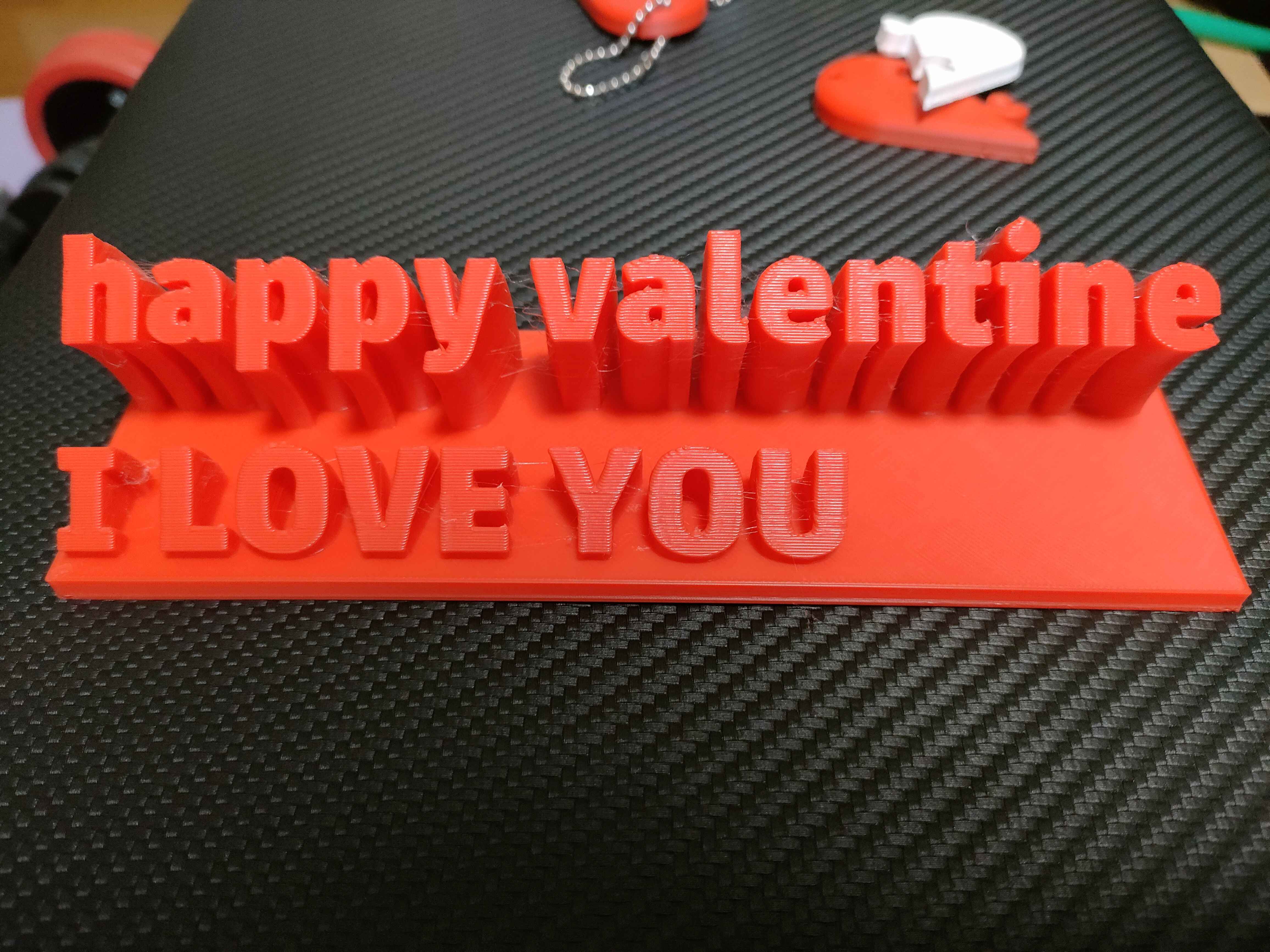 Happy Valentine – I Love You Text Display