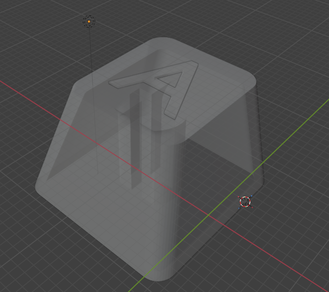 Letter A keycap