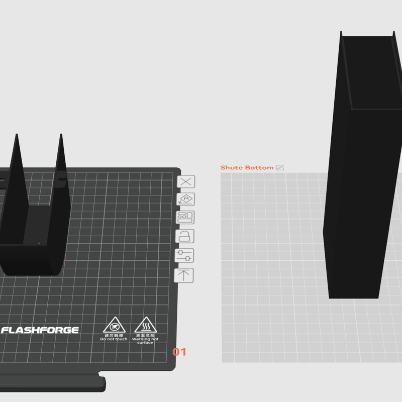 AD5X Riser, with poop chute, and drawer by SnowmanDK | Download free ...