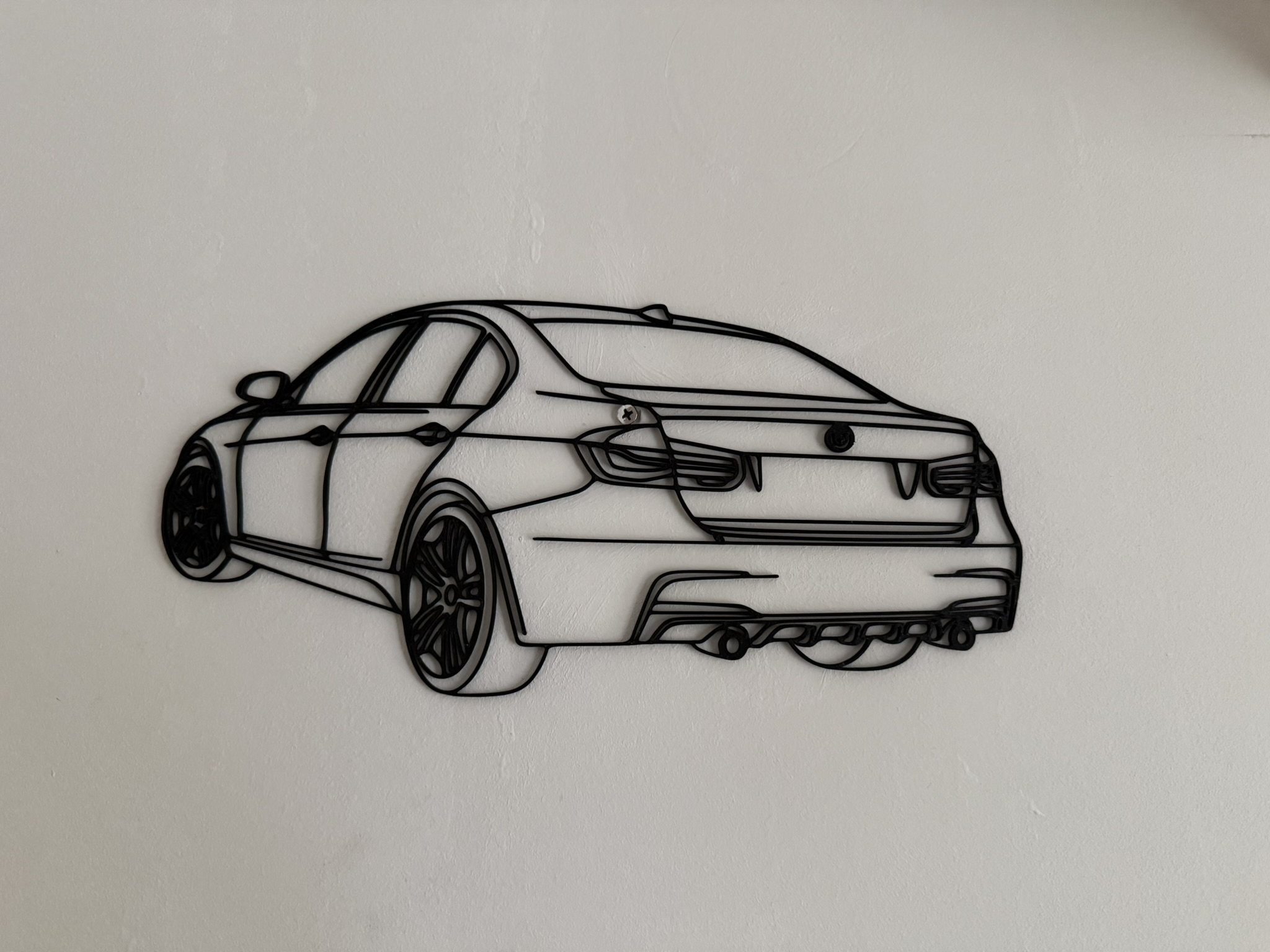 BMW F30 M Sport Silhouette Wall Art