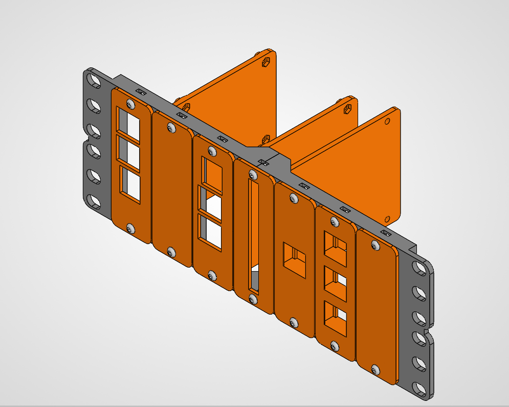 2U 7SBC Mounting Plates - Solidworks Remix