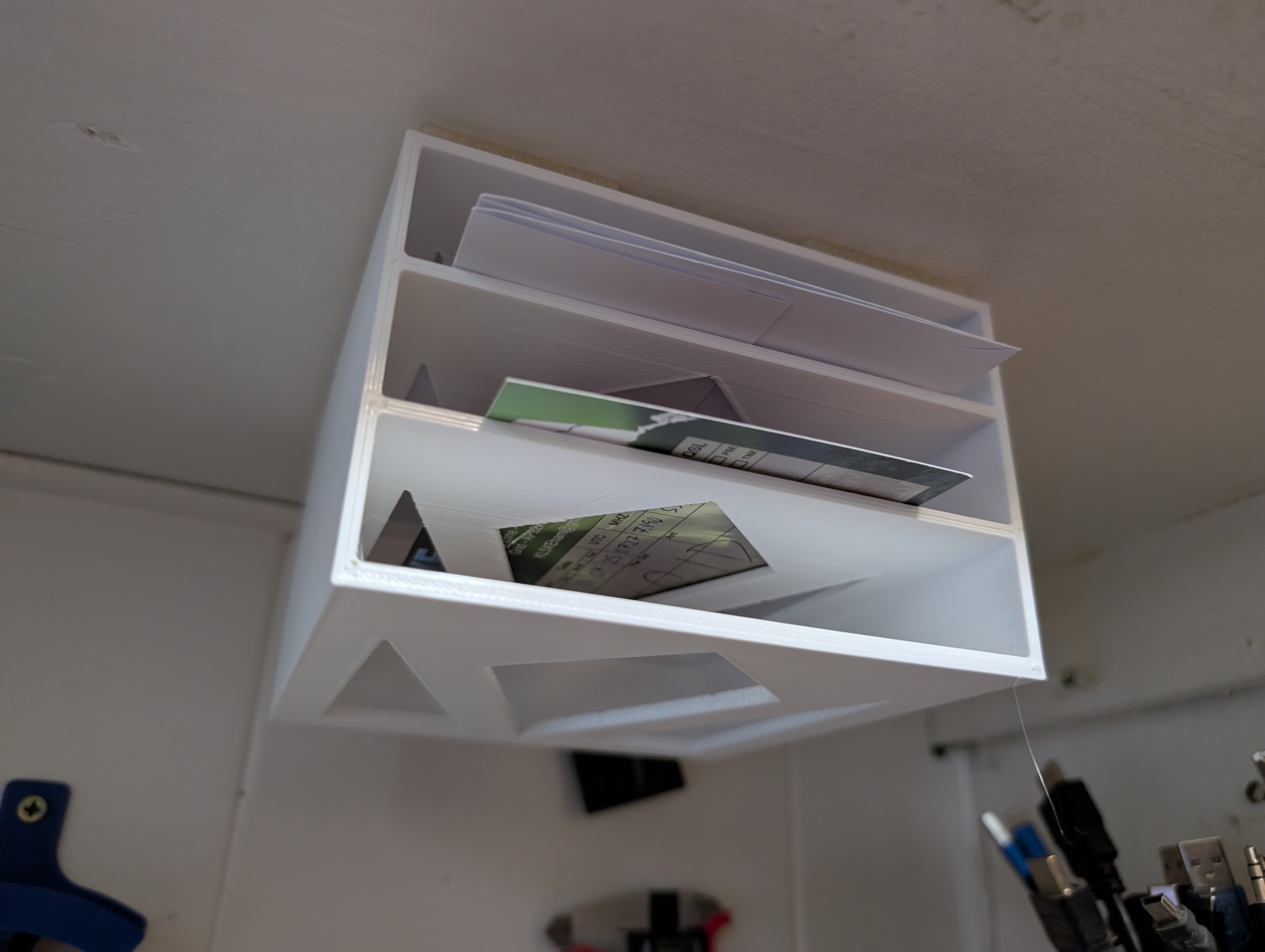 Postcard and #10 Sized 3-Slot Envelope Organizer Tray