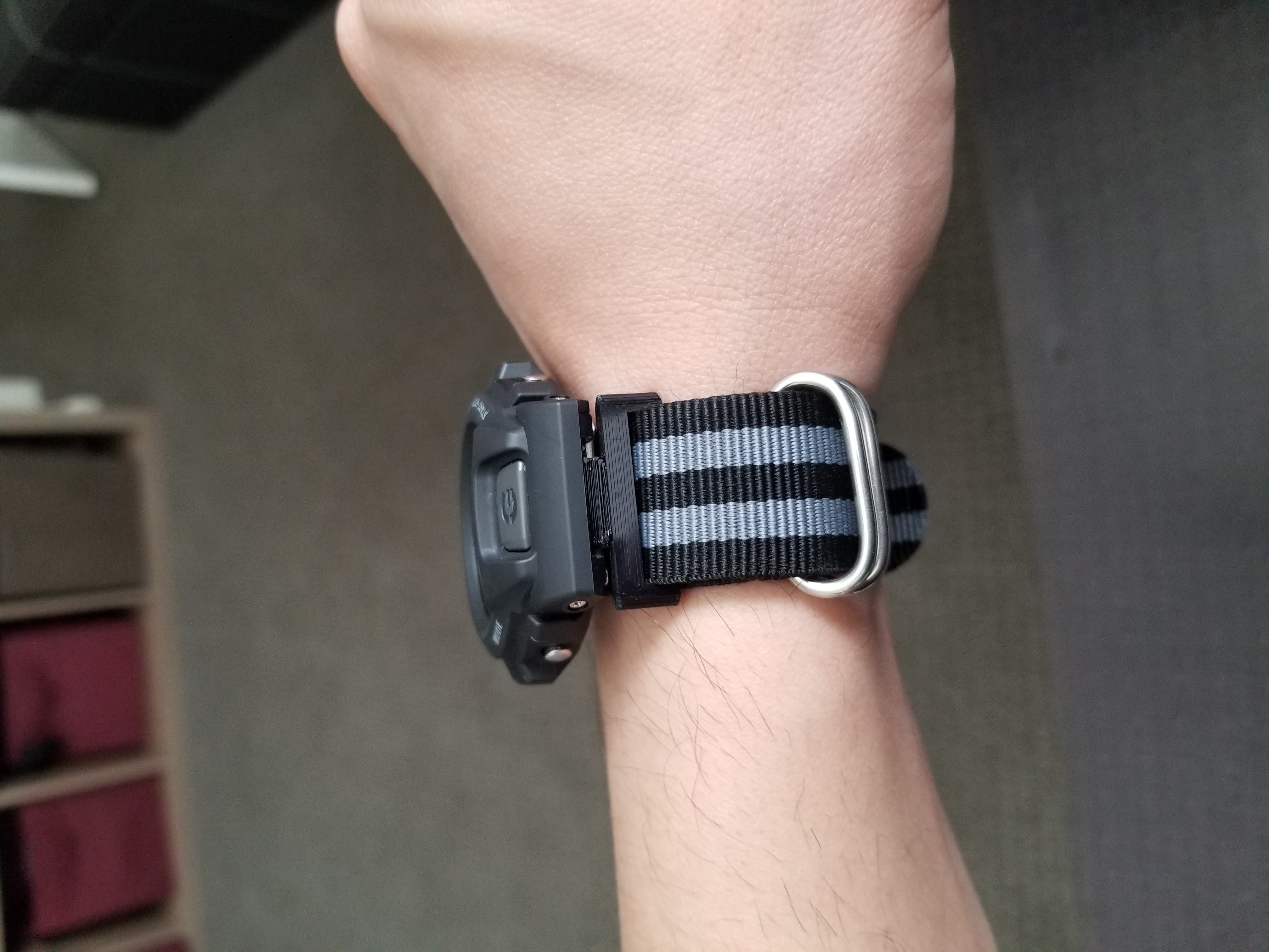 G Shock (GW6900) Nato Lug Adapter (Import from Thingiverse)