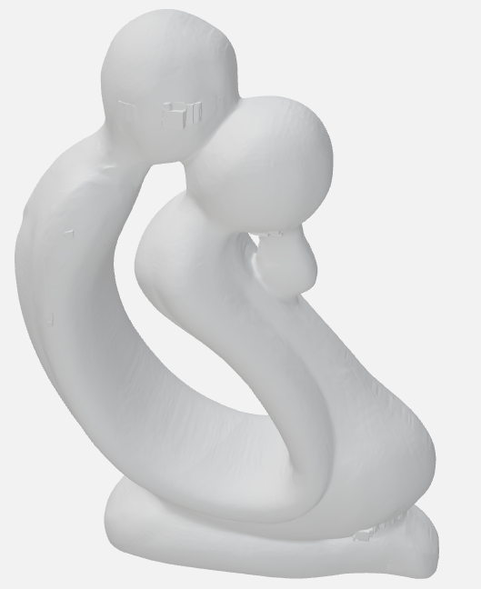 kissing love statue