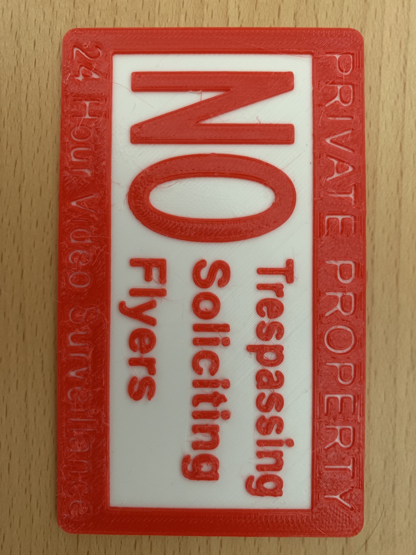 Private Property No Trespassing, No Soliciting, No Flyers Sign, 24 Hour Video