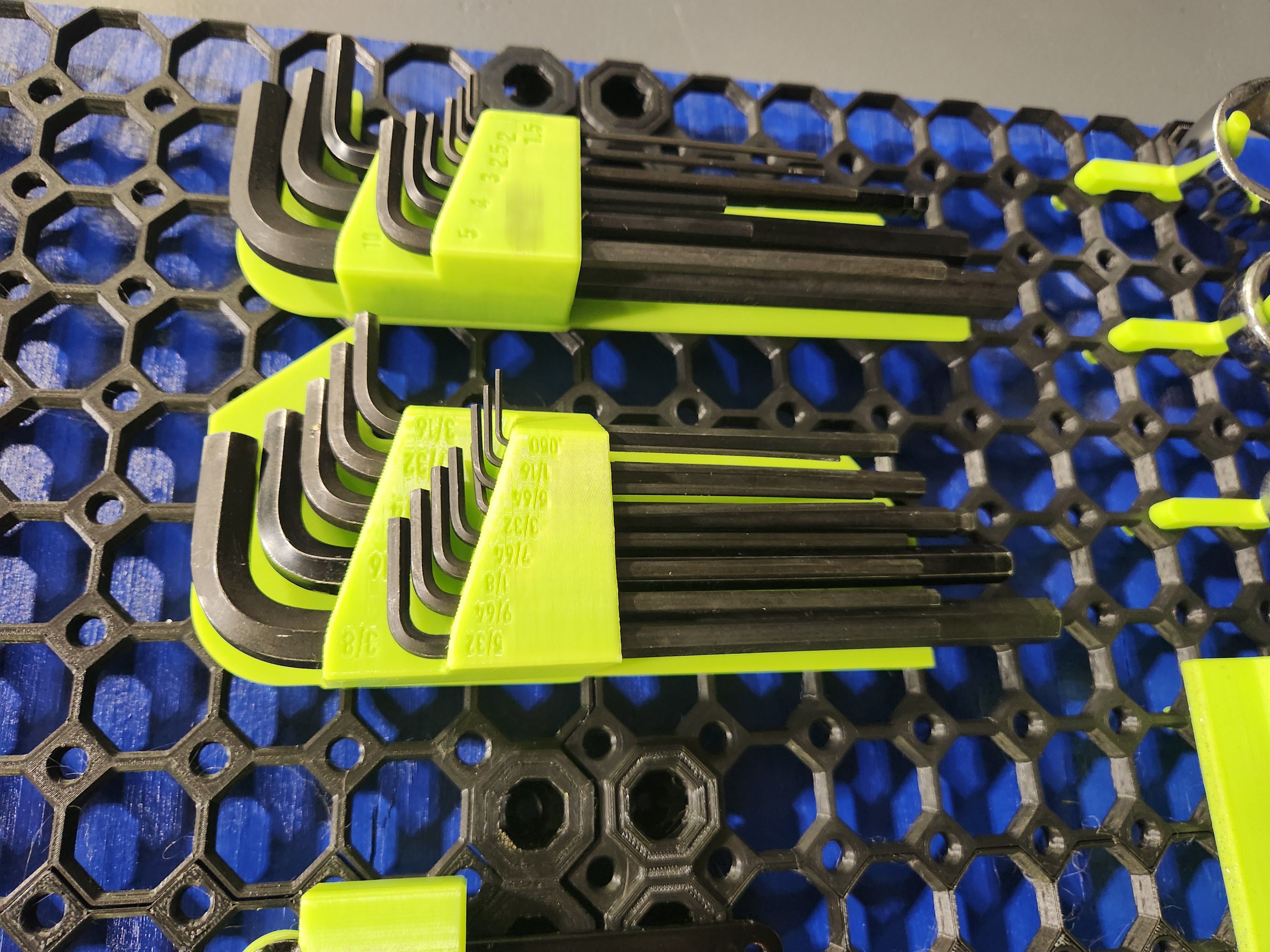 Removable Multiboard Allen Key / Hex Wrench Holder - SAE