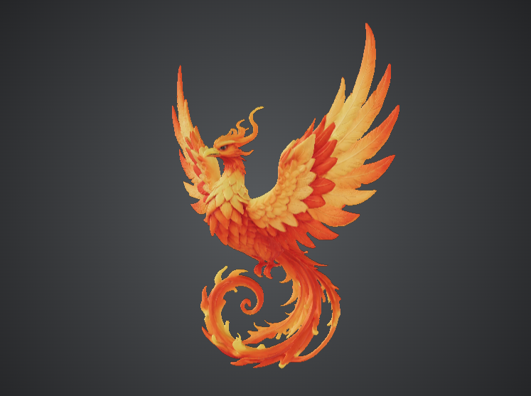 Majestic Fire Phoenix – Rising Flame Bird — miniatura 3