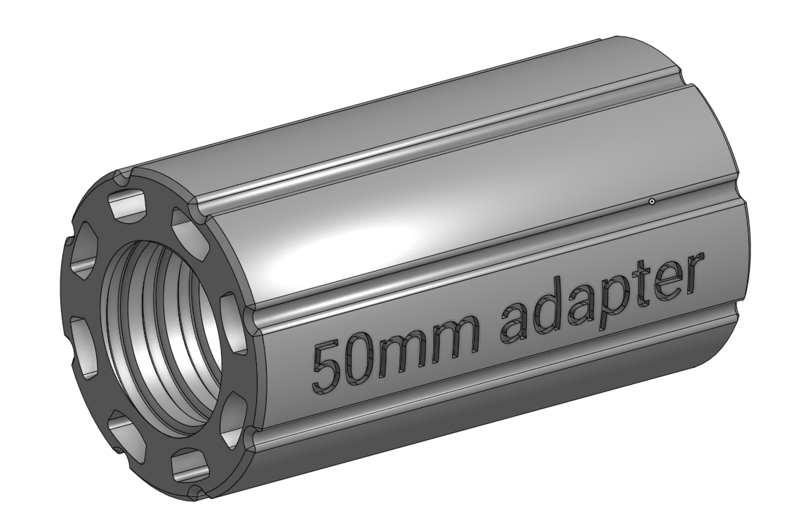 50mm ezcurl bar adapter
