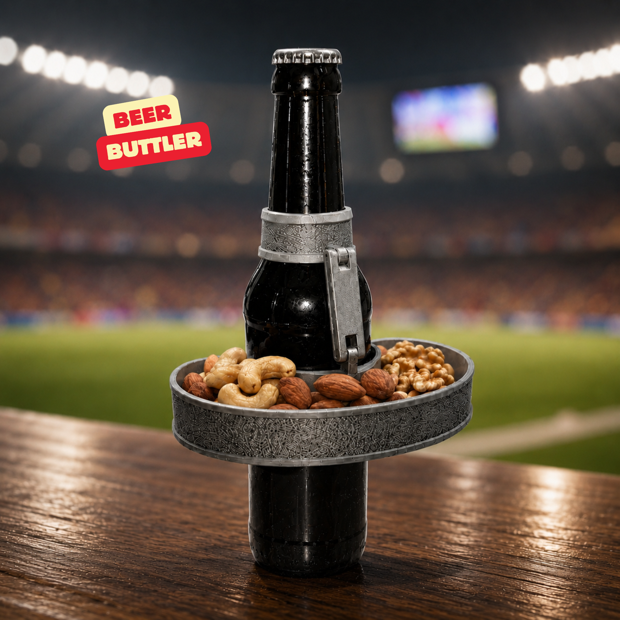 BEER BUTTLER (+CUSTOMIZATION) / WORLD CUP ACCESSORIES / ARTICULATED SNACK BOTTLE GADGET