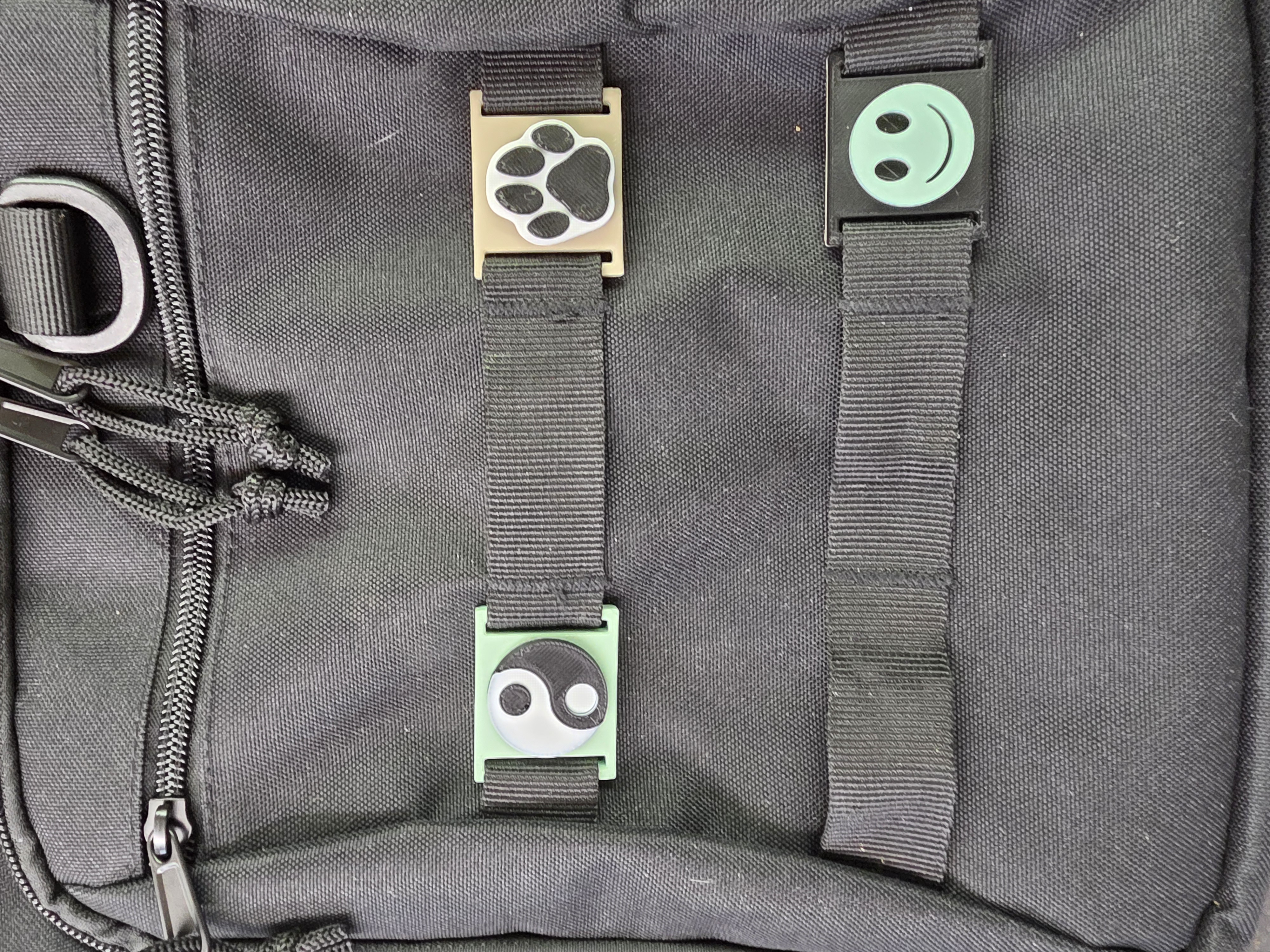 MOLLE loop Yin-Yang and Pawprint