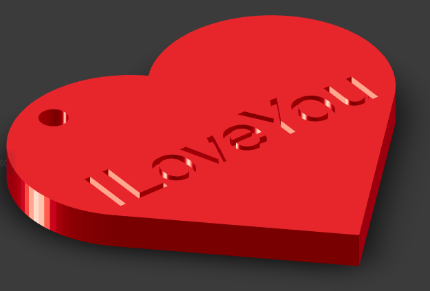 Heart Keychain Valentines