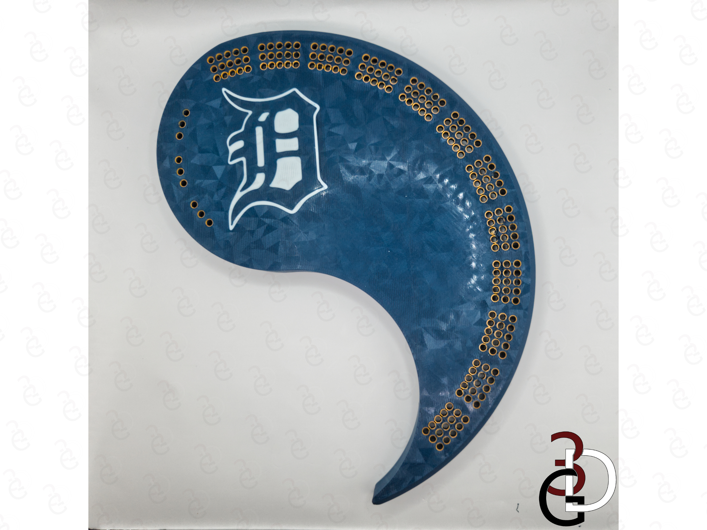 Yin Yang Cribbage Board - Detroit Tigers