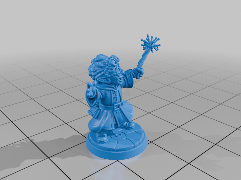 Miniatura 2 do modelo 3D Gnome Wizard Miniature