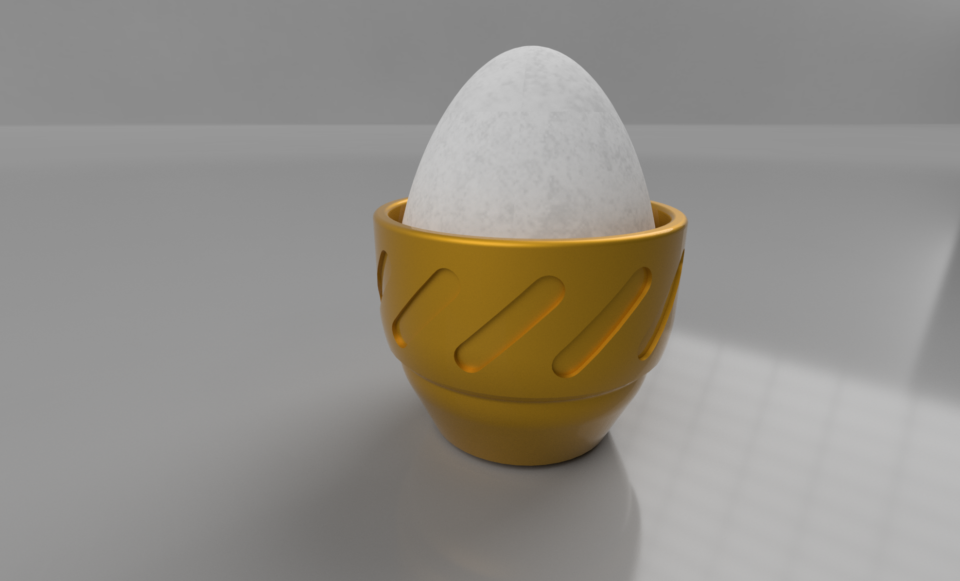 Miniatura 2 do modelo 3D Egg Cup Set (stackable)
