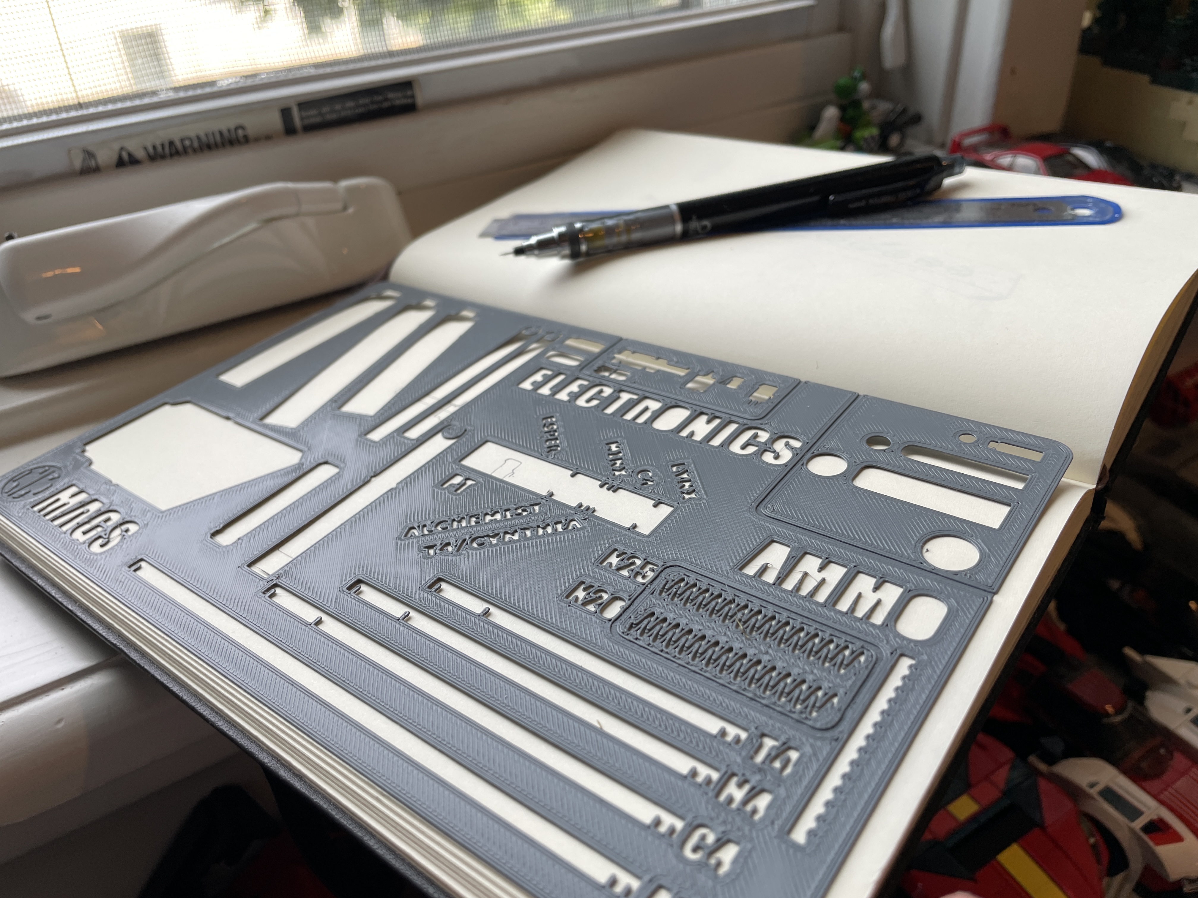 Nerf Component Drawing Template
