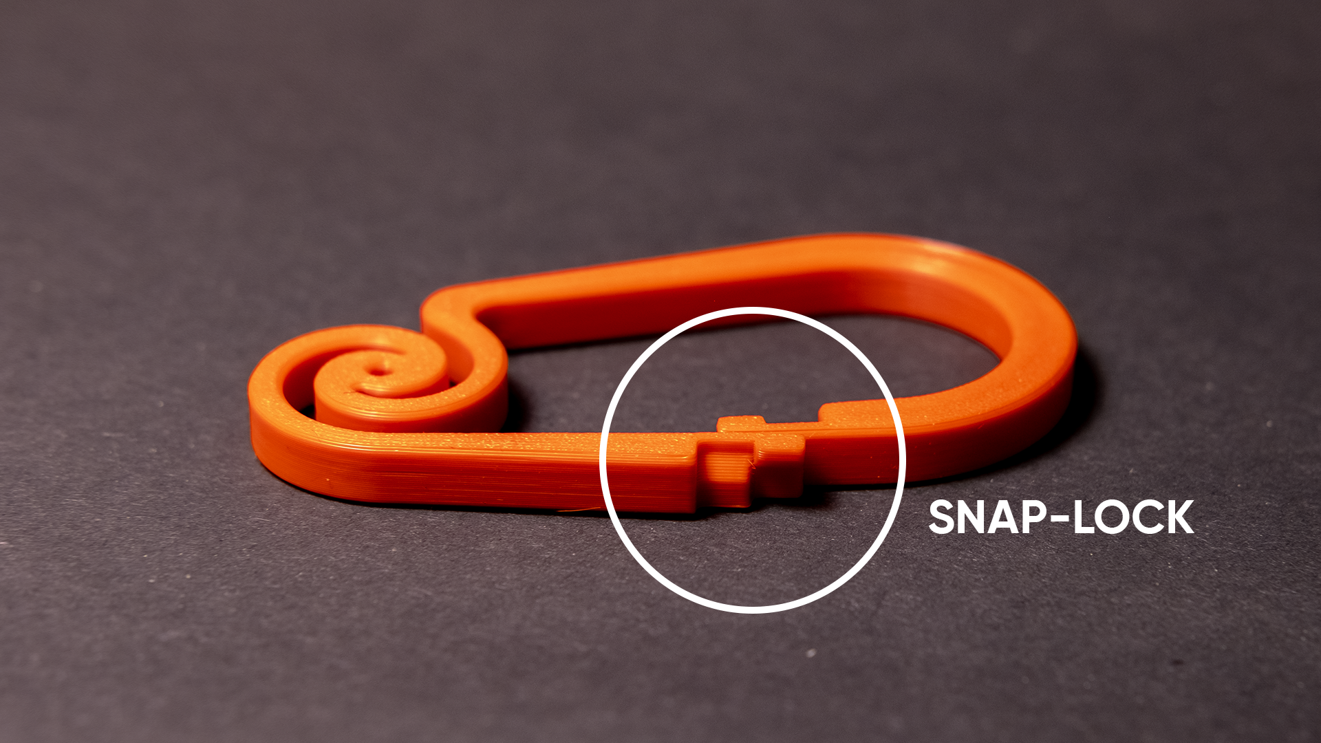 The spirabiner spiral carabiner by 3d print it download free stl