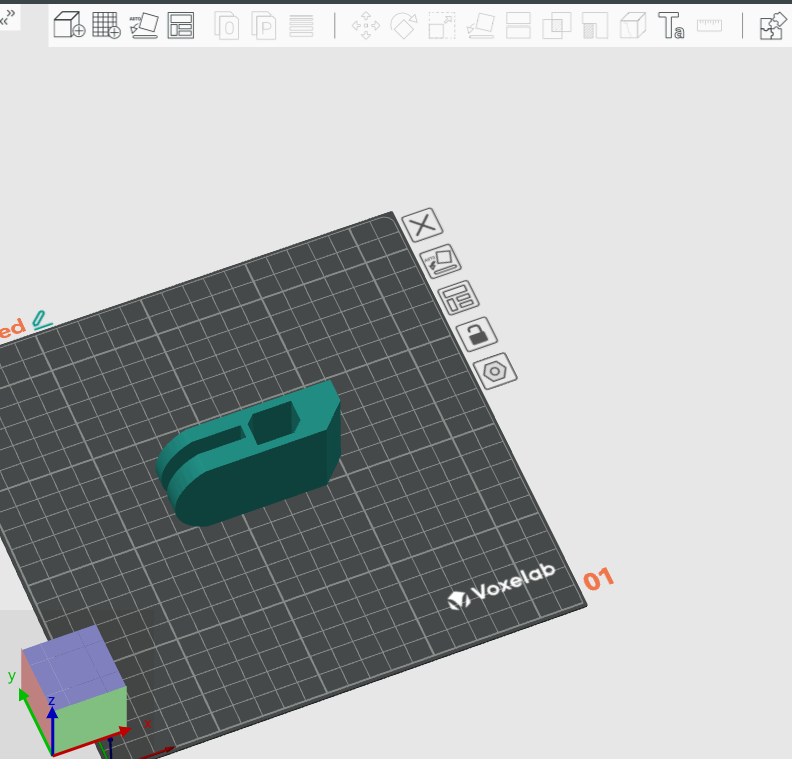 GoPro mount for Voxelab Aquila X2 3D printer