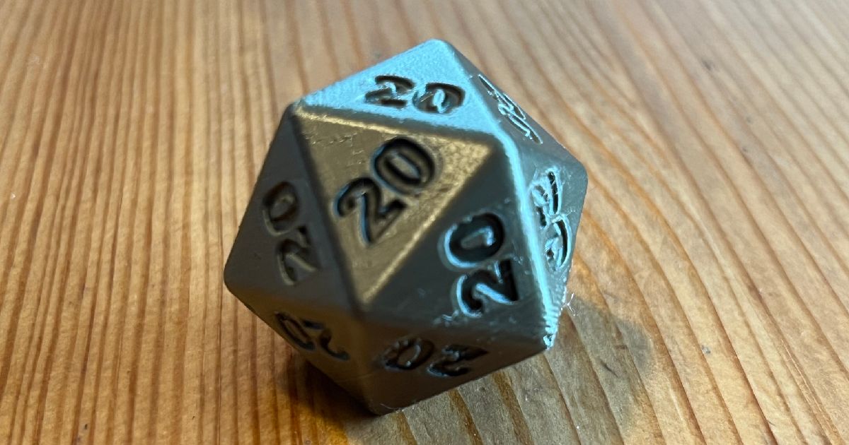 Lucky D20 dice by JA:GR | Download free STL model | Printables.com