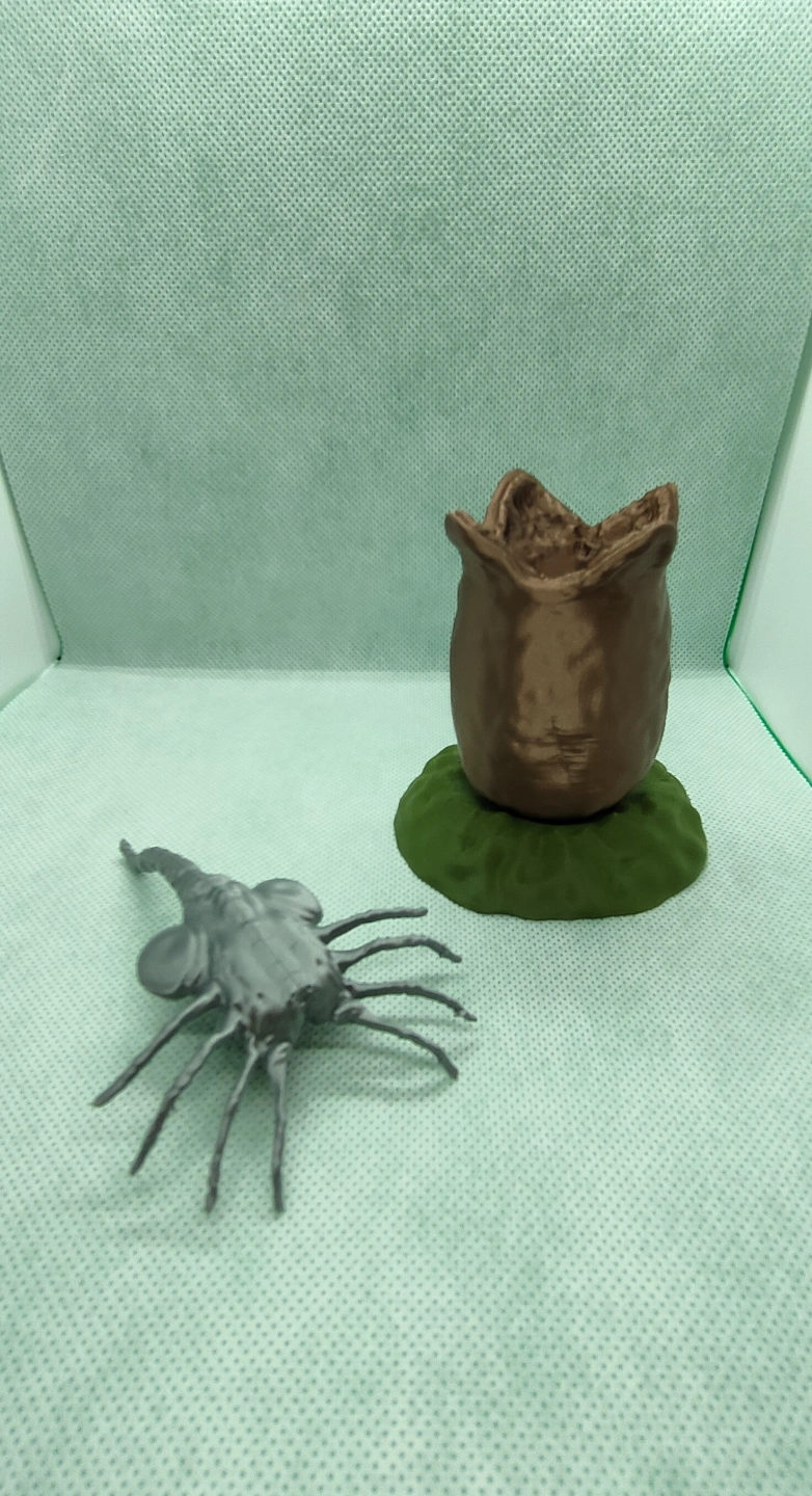 ALIEN AND EGG FACEHUGGER xenomorph by MakerDavid3d | Download free STL ...