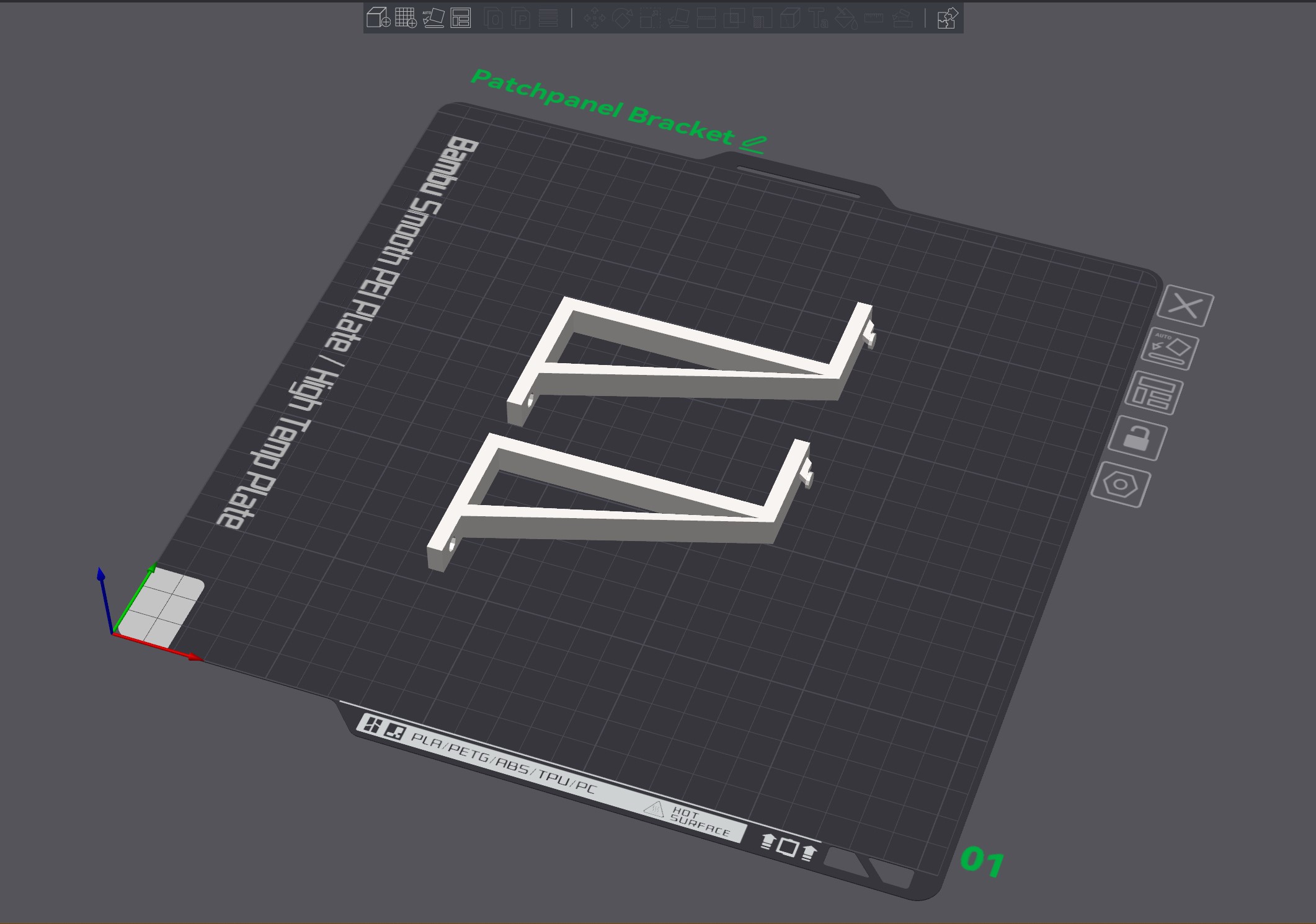 Universal electronics/Patchpanel mounting bracket — miniatura 5