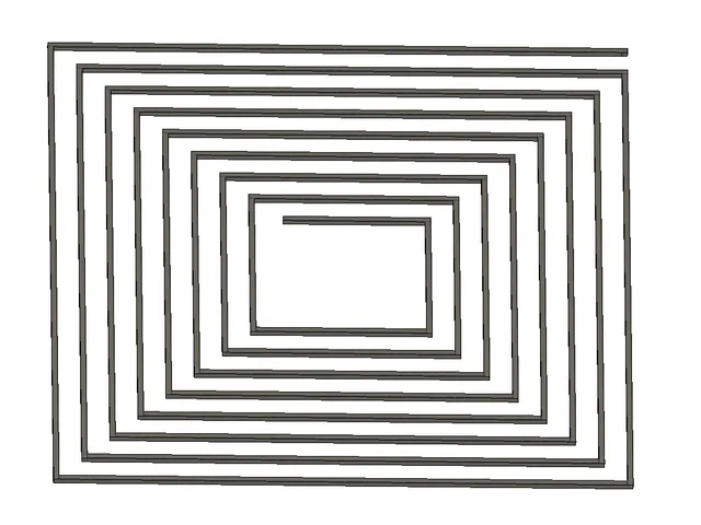 One line box Z offset test pattern