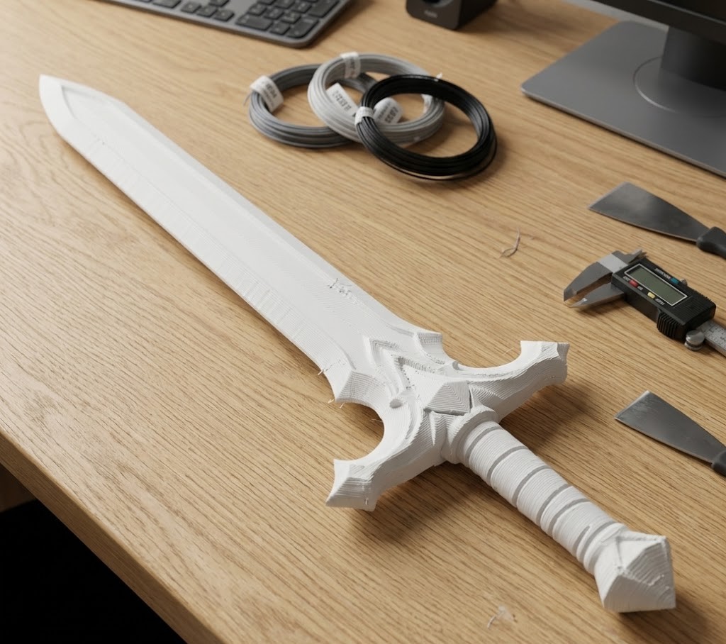 Double-edged sword 3D model