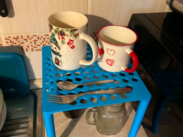 Kitchen table on a table