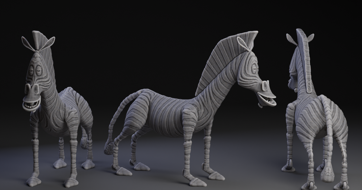 Marty from Madagascar by Peter Farell | Download free STL model ...