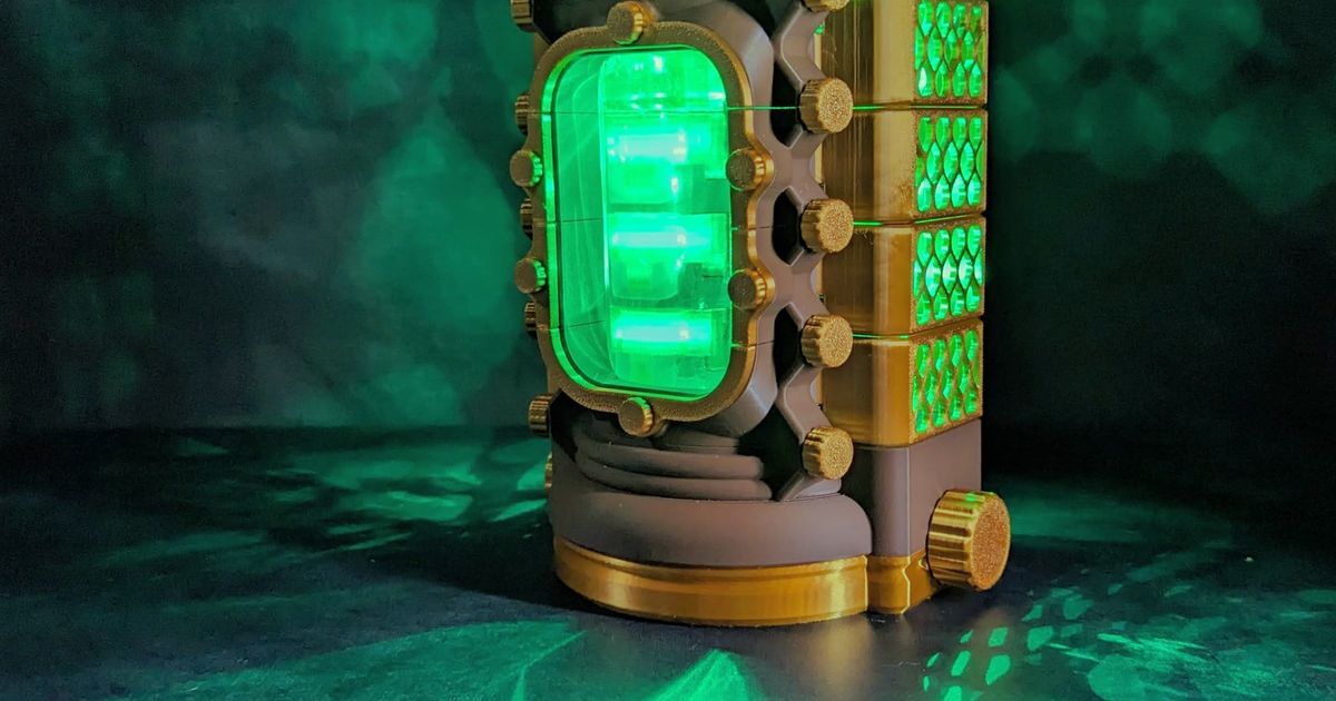 Alchemical Hazard Jar Lamp by Clockspring Printables Store