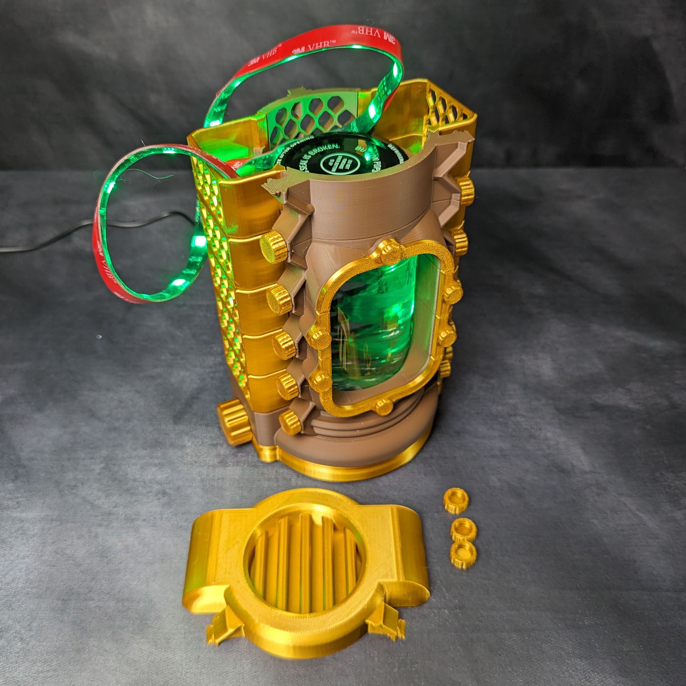 Alchemical Hazard Jar Lamp by Clockspring Printables Store