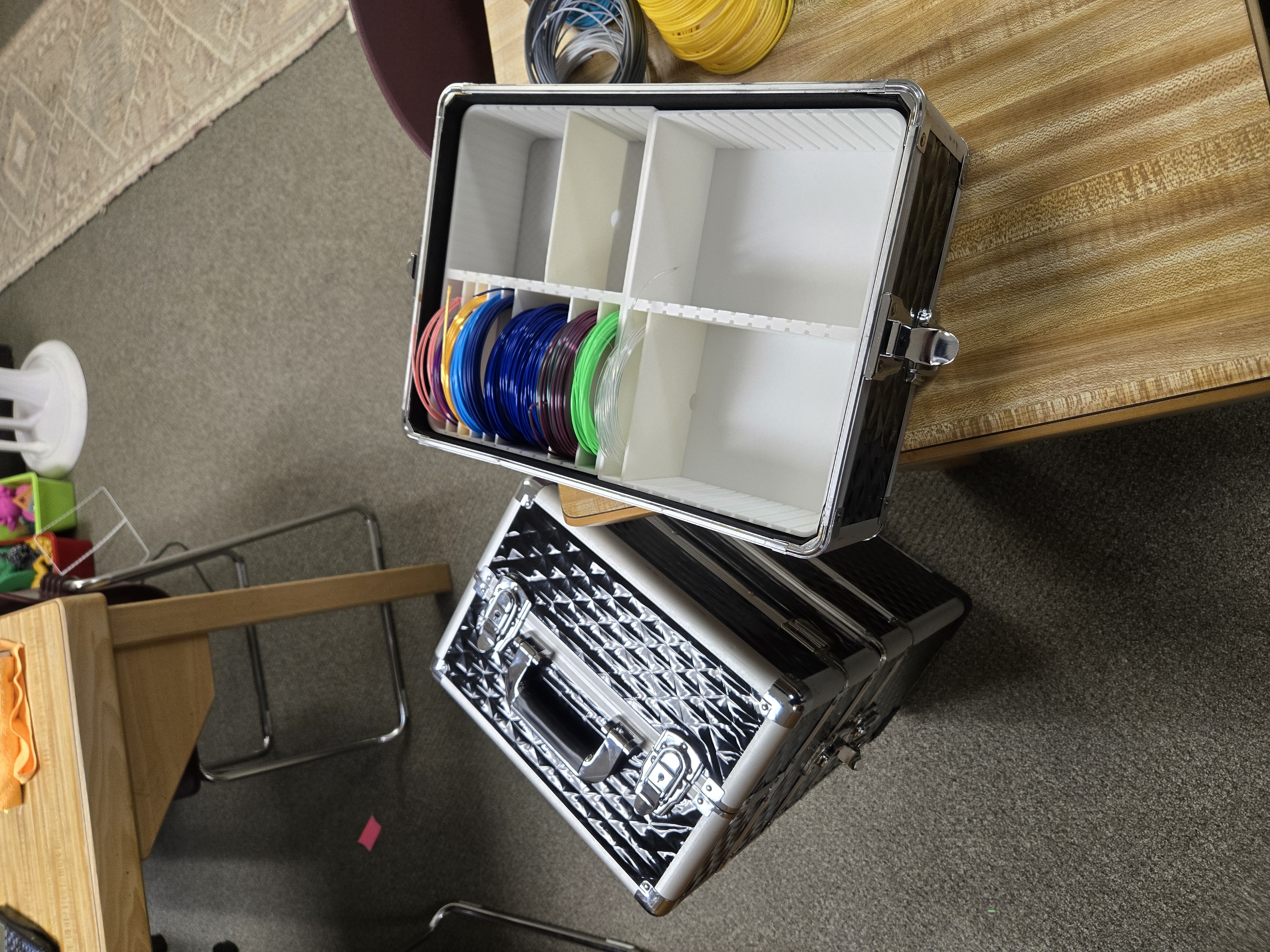 Rolling Case organizer for Filament