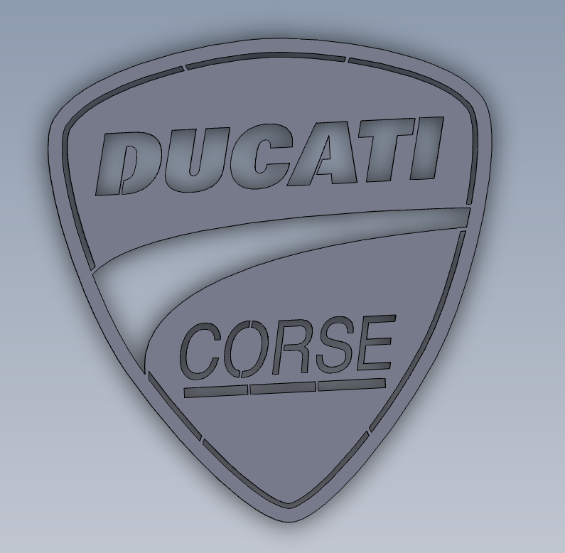 Ducati Corse Logo (lasercut)